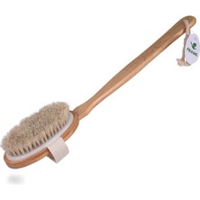 Ronanna Parlak ve Pürüzsüz Görünüm Sağlayan %100 Doğal At Kılı Selülit Fırçası (Sökülebilir Sap)