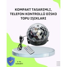 Ev Parti Için Masaüstü Bluetooth Disko Topu Işık Gösterisi