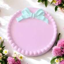 Taş El Boyama Bardak Altlığı - Çok Amaçlı Dekoratif Tabak 11 cm