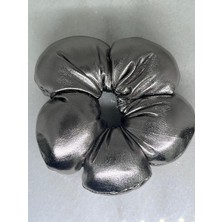 zdjewelry Puf Çiçek Saten Parlak Kadın Lastik Papatya Toka 10 cm