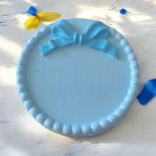 Taş El Boyama Bardak Altlığı - Çok Amaçlı Dekoratif Tabak 11 cm