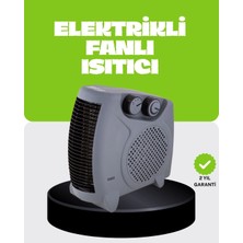 Nemere Güvenli Elektrikli Fanlı Isıtıcı Termostatlı Hızlı Isıtma