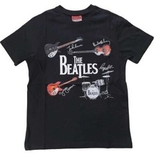 Bi Dünya Plak The Beatles Siyah Erkek Tişört Xl
