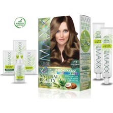 2 Paket Natural Beauty Amonyaksız Saç Boyası 7.3 Fındık Kabuğu (1218) Midastech