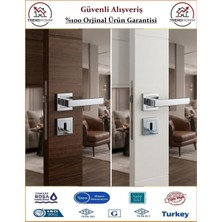 Çelebi Lama Rozetli İç Kapı Kolu - Parlak Nikel - Orjinal Ürün - ODA