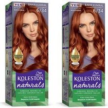 Naturals Saç Boyası Bakır Kumral 6/34 2x Paket (1218) Midastech