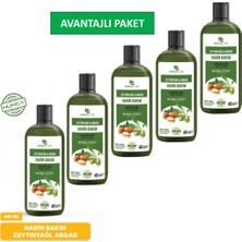 Hunca Zeytinyağı & Argan Özlü Şampuan, Saç Dökülmesine Karşı Yardımcı 485 ml 5 Li Set