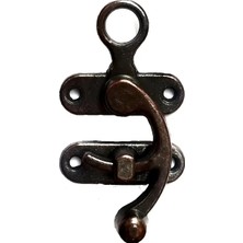 Ronanna Eco Lounge Kancalı Yay Gözü, Ahşap Kutu Klipsi - Büyük, Antik, 100 Adet