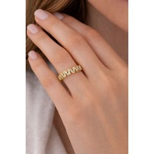Xuping Jewelry Zirkon Taş Detaylı Xupıng Çelik Yüzük