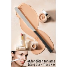 Ronanna Turk Maske Sıvı Fondöten Tonlama Spatulası Çelik