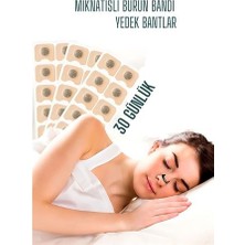 Ronanna Hsnet Manyetik Burun Bandı - 30 Günlük Yedek Sporcu Burun Bandı - Horlama Önleyici Azaltıcı