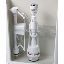 Ronanna Basmalı Klozet Rezervuar Iç Mekanizması Ayarlanabilir Su Seviyeli Tahliye Sistemi