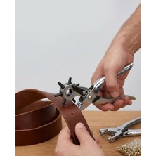 Ronanna 2li Kemer Delme Aparatı Deri Delik Açma Pensesi Çok Amaçlı Kullanım