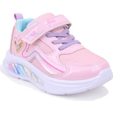 Marco Kids 03-26Y313 Pembe Ortopedik Günlük Işıklı Kız Çocuk Spor Ayakkabı