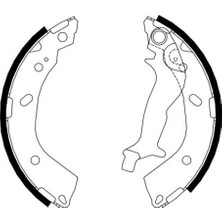 SANSING Hyundai Getz 2002 - 2006 Balata Arka Kampana (Abs´siz) (7 Inc)