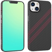 Ronanna Hoco iPhone 14 6.1 Kılıf Kevlar Texture Darbe Emici Telefon KILIFI-(5775)