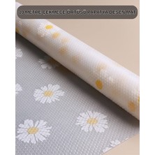 Ronanna 10 Metre Papatya Desenli Kaymaz Çok Amaçlı Dolap Içi Örtü