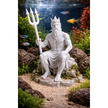 Poseidon Heykeli Akvaryum Dekoru