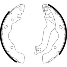 SANSING Hyundai Elantra 1990 - 2006 Balata Arka Kampana (Ince Tip)