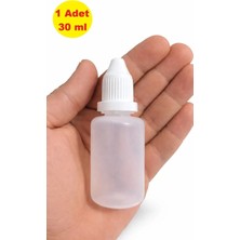 Demet Home 1 Adet 30 ml Boş Plastik Likit Kolonya Parfüm Sıvı Aseton ecza Şişesi 30 cc kırılır kapak şişe