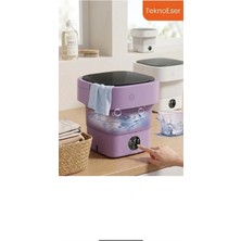 Eser Ticarett Katlanabilir Mini Çamaşır Makinesi Taşınabilir Pratik Seyahat Tipi Yıkama Makinesi