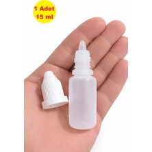 Demet Home 1 Adet 15 ml Boş Plastik Likit Kolonya Parfüm Sıvı Aseton ecza Şişesi 15 cc kırılır kapak şişe