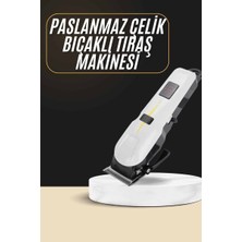 Ronanna 2025 Model Şarjlı Dijital Saç Sakal Tıraş Makinesi Islak Kuru Kullanıma Uygun