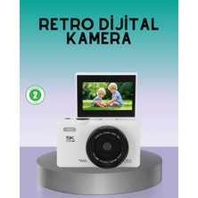 Ronanna Wifi Bağlantılı 5k Ultra Hd Dijital Kamera 75MP Otofokus