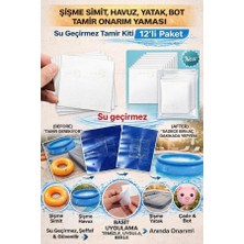 MAİN SHOP 12'li Paket Onarım Kiti Havuz, Yatak ,bot Tamir Onarım Yaması M-51