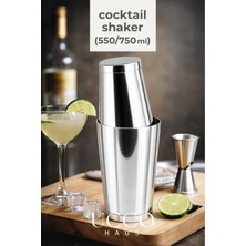 Ucco Premium 304 Paslanmaz Çelik Boston 550/750ML Kokteyl Shaker - 2'li Karıştırma Seti