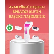 Ronanna 4 Başlıklı Kablosuz Şarjlı Epilasyon Cihazı
