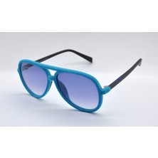 Italia Independent Italıa Independent 0402V 52 027 Velvet Kadife Mavi Mavi Unısex Çocuk Güneş Gözlüğü