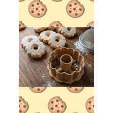 Cestopieno 6x6 cm Ortası Delik Çiçek Kalıp Hamur Şekillendirici Seti /kurabiye/seramik/polimer Karışık Renk