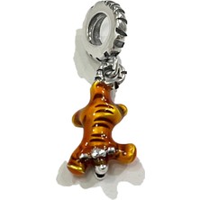 Fubena Kaplan Tigger Sallantılı Gümüş Charm