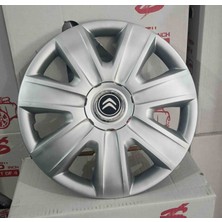Yk Citroen C-Elysee / C1 / C2 / C3 / Berlingo / Xsara 14 Inç Uyumlu Jant Kapağı 4'lü Takım Amblem Hediyeli