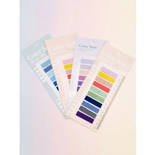 ÖZ OFİS Pastel Tonlar 800 Yaprak Şeffaf Cetvelli Yapışkanlı Not Kağıdı Seti 4 Adet Karma Renkli Set-2