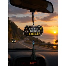Seymen Bıçakçılık Taşacak Bu Denizin Dizi Lepikleri Yazılı Nazarlıklı Araç Dikiz Aynası ve Duvar Süsü Püsküllü 1’li