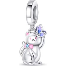 Fubena Kelebek Konmuş Kedi Sallantılı Charm