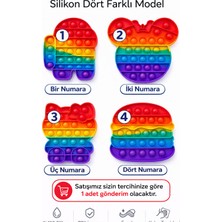 Evolis Kitchen Popit 4 Adet Farklı Model Duygusal Oyuncak Zihinsel Gelişim Stres Popit( 1 Adet Satiş )