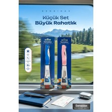 Sensidax Seyahat Seti Aile Boy -Pembe-Mavi-Orta Medium