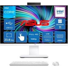 Asus V440VAT Intel Core 3-100U 4.7ghz 16 GB 512 SSD 23.8" Dokunmatik Fhd Widows 11 Pro All In One Bilgisayar