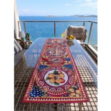 Nunuteks Sicilya Desen Dekoratif Runner - 40X140 cm