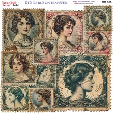 İstanbul Hobi Ütü ile Rub On Transfer Kağıdı 30X30CM RB-425