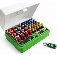 Yapı3D Pil Saklama Kutusu | Aa Aaa 9V Pil Organizer Kutusu | Düzenleyici Pil Kutusu | Kapaklı Pil Box