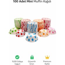 Evolis Kitchen 100 Adet Kraft Kağıt Kek Kapsülü Muffin Cupcake Kek Kapsülü 100 Lü Kek Kalıbı