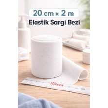 Popüler Sepet 20 cm x 2 M Hidrofil Sargı Bezi Pamuklu Gazlı Bez Kısa Metraj Medikal Sarım Bezi 1 Adet