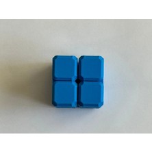 Yıldız 3D Infinity Cube Mavi Renk - Sonsuz Küp - Stres Küpü - Hareketli Küp