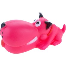 Erzi Köpek Oyuncağı Vinil Sesli Köpek Sesli Eğlenceli Pembe Dog