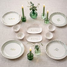 Merba Design Botanıc - Tasarımcı Imzalı 10 Parça 4 Kişilik Porselen Kahvaltı Takımı - Pure Form