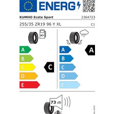 Kumho 255/35R19 96Y Ecsta Sport PS72 Üretim 2024 Oto Yaz Lastiği